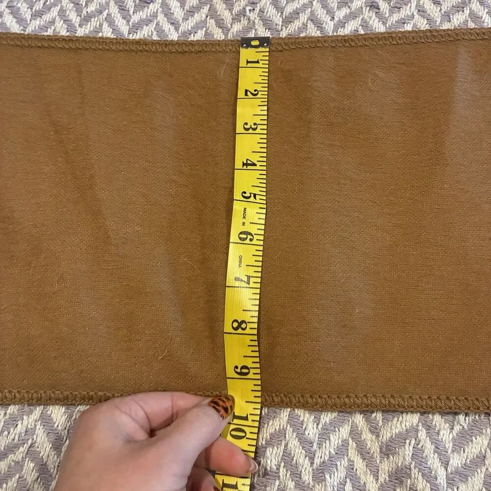 NWT Alpaca Camel Color Brushed Fine Fiber Scarf Woven 74